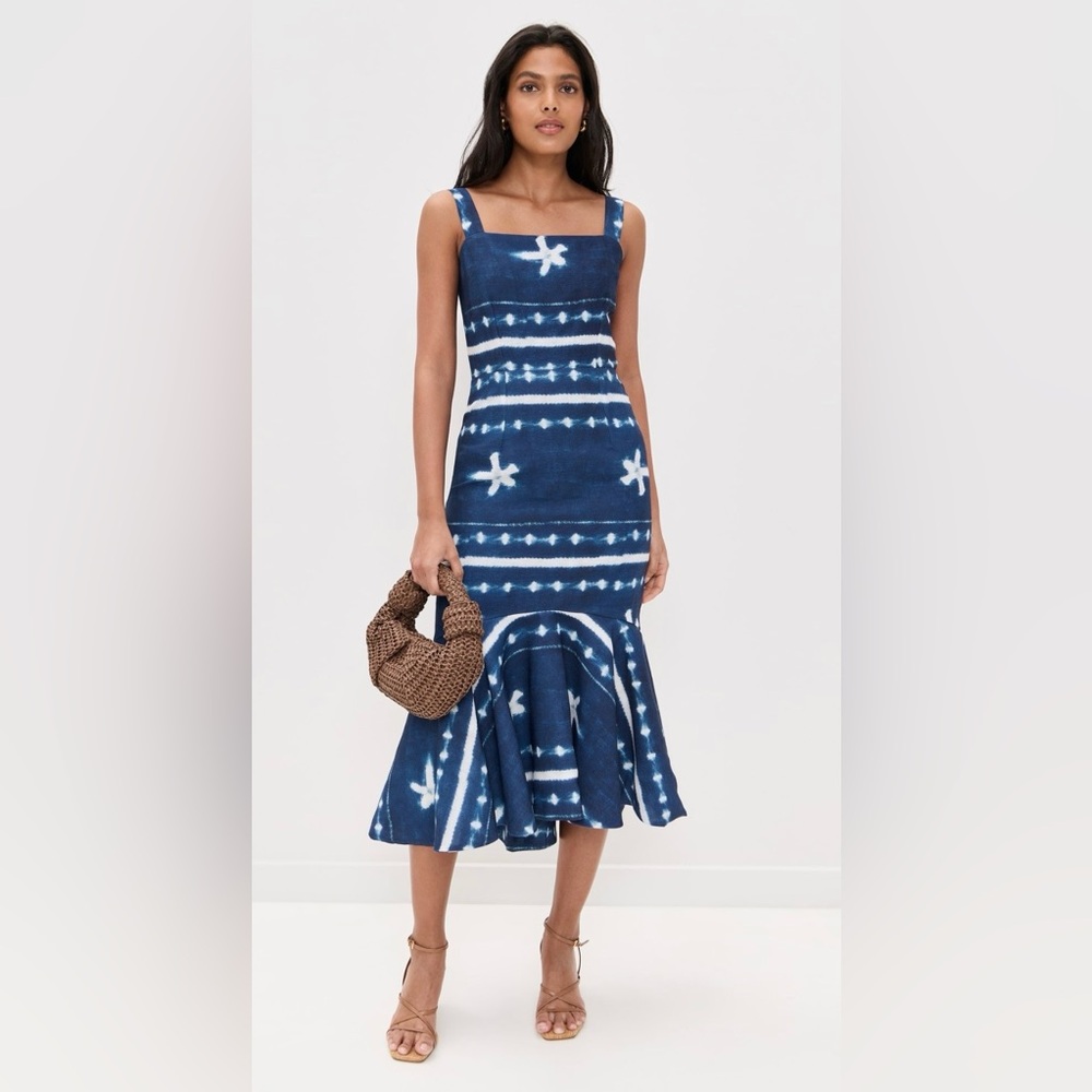 NWT JBQ Natasha Shibori Midi Dress S